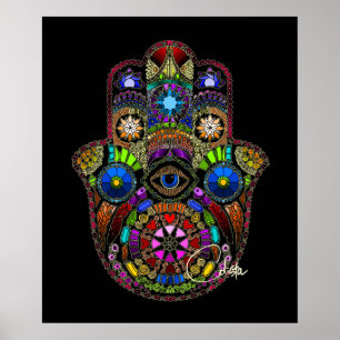 Hamsa Poster Black