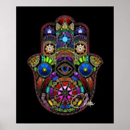 Hamsa Poster Black (Vorne)