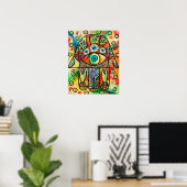 Hamsa Poster vom Toten Meer (Heimbüro)