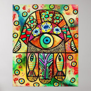 Hamsa Poster vom Toten Meer