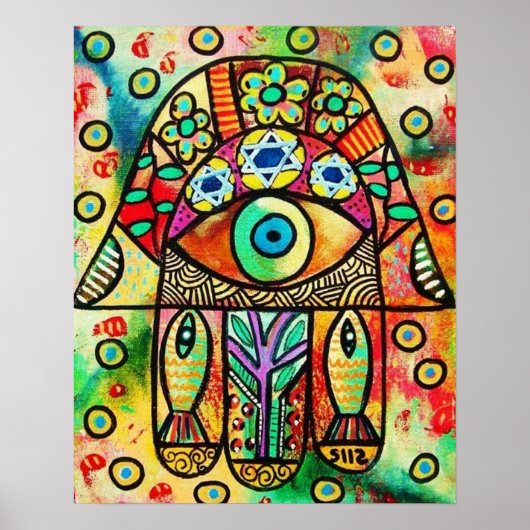 Hamsa Poster vom Toten Meer (Vorne)
