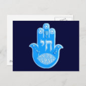 Hamsa Postkarte (Vorne/Hinten)