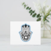 Hamsa Postkarte (Stehend Vorderseite)