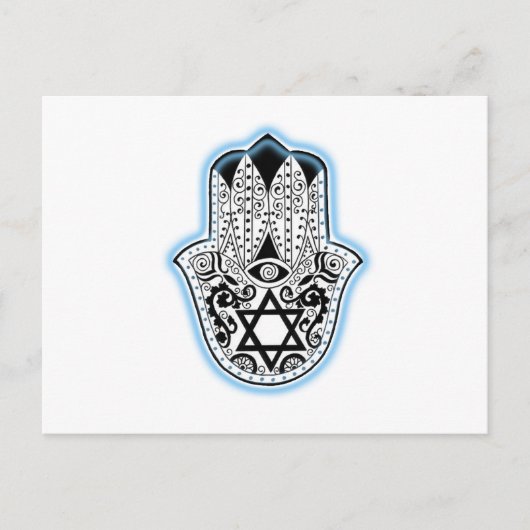 Hamsa Postkarte (Vorderseite)
