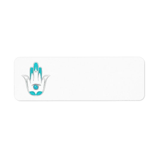 Hamsa Rücksendeadressen-Aufklebers (Vorne)