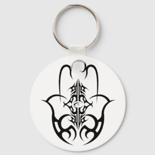HAMSA - Schwarzweiss Schlüsselanhänger
