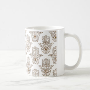 Hamsa-Symbol-Muster Kaffeetasse