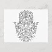 Hamsa Tree of Life Postkarte (Vorderseite)