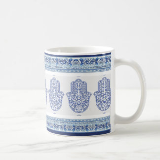 hamsa*tunis*morocco*henna*blau kaffeetasse