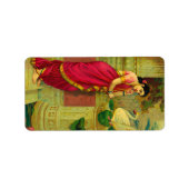 Hamsa und Damayanti von Raja Ravi Varma Adressaufkleber (Vorne)