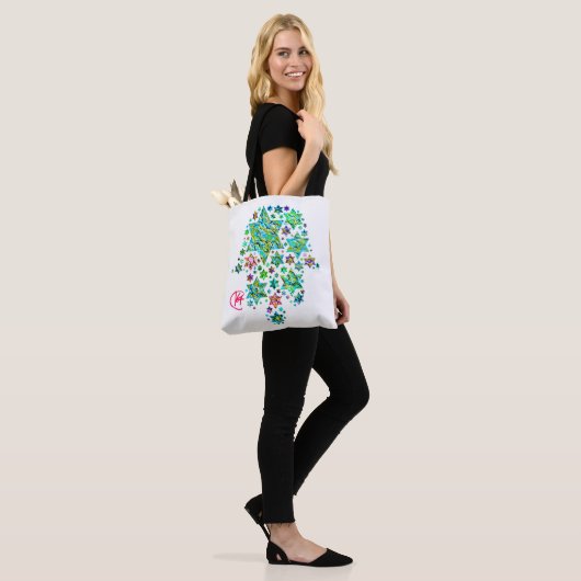 Hamsa von jüdischer Stars Art Tasche (Am Model)