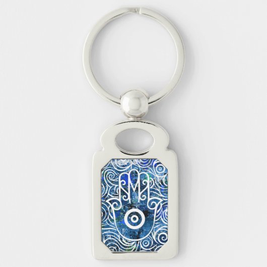 Hamsa Wirbel Schlüsselanhänger (Vorderseite)