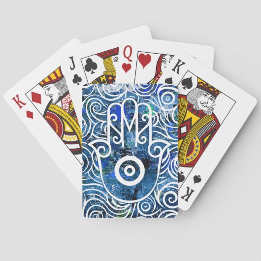 Hamsa-Wirbel Spielkarten (Rückseite)