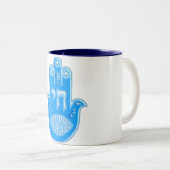 Hamsa Zweifarbige Tasse (VorderseiteRechts)
