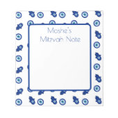 Hamsah Mitzvah Note Notizblock (Vorderseite)