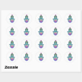 Hamsah Runder Aufkleber (Blatt)