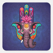 Hamsanesh Quadratischer Aufkleber (Vorderseite)