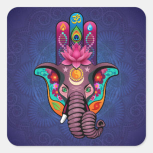 Hamsanesh Quadratischer Aufkleber