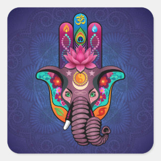 Hamsanesh Quadratischer Aufkleber