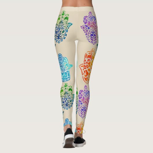 Hamsas Muster Leggings (Rückseite)