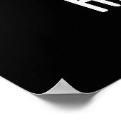 Hamsome Funny Pig Pun Dark BG Poster (Ecke)