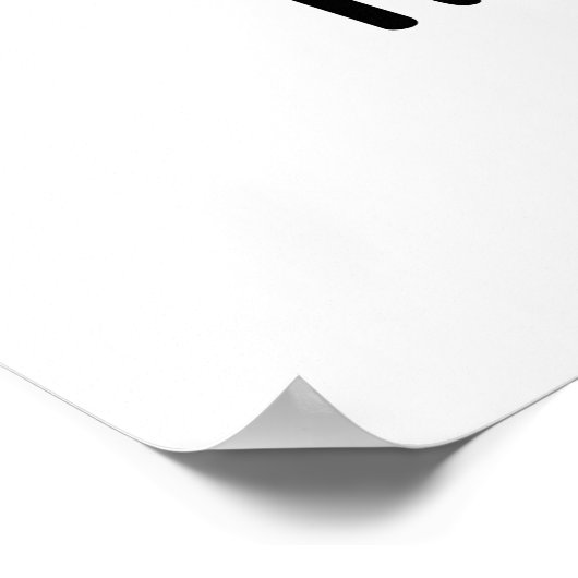 Hamsome Funny Pig Pun Poster (Ecke)