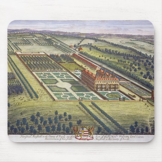 Hamstead Marshall im Landkreis von Berkshire engra Mousepad (Vorne)