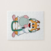 Hamster als Doktor mit Stethoscope.PNG Puzzle (Horizontal)