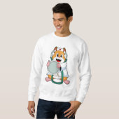 Hamster als Doktor mit Stethoscope.PNG Sweatshirt (Vorne ganz)