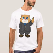 Hamster als Groom mit Ehering T-Shirt (Vorderseite)