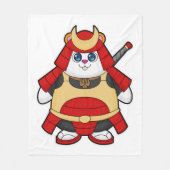 Hamster als Krieger mit Rüstung Fleecedecke (Vorderseite)