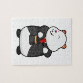 Hamster als Magier mit Zauberstab & Hut Puzzle (Horizontal)