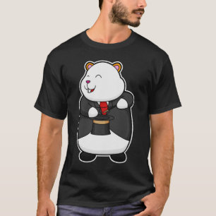 Hamster als Magier mit Zauberstab & Hut T-Shirt