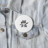Hamster als Ninja in Kampfkunst mit Schwert Button (Beispiel)