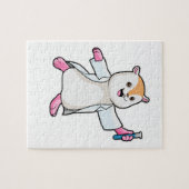 Hamster als Scientist mit Prüfröhre Puzzle (Horizontal)