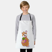 Hamster als Student mit Backpack.PNG Schürze (Getragen)