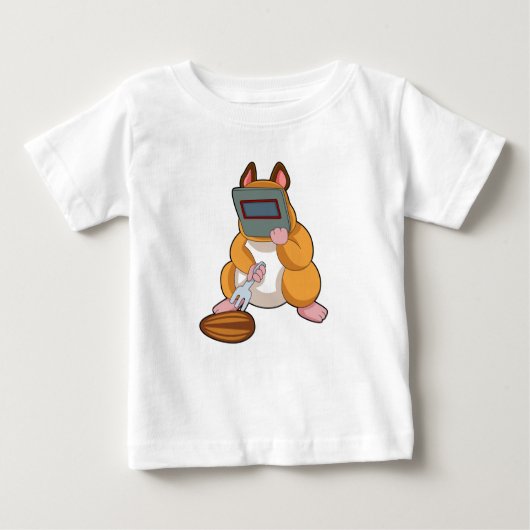 Hamster als Welder.PNG Baby T-shirt (Vorderseite)