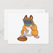 Hamster als Welder.PNG Postkarte (Vorne/Hinten)