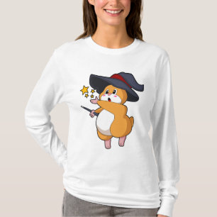 Hamster als Zauberer mit Zauberstab T-Shirt