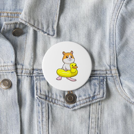 Hamster am Strand mit Duck als Swim-Ring Button (Beispiel)