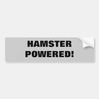 Hamster angetrieben autoaufkleber