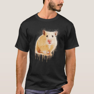 Hamster Animal Lover spendet Cartoon Graphic Color T-Shirt