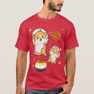 Hamster Astronaut Gay Bear Pride T-Shirt