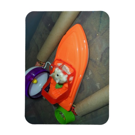 Hamster auf dem Schiff Magnet (Vertikal)