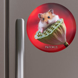 Hamster auf Lotus Pod Magnet
