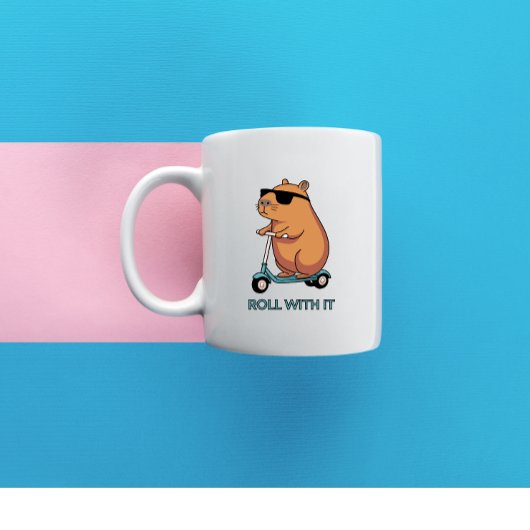 Hamster auf Roller Kaffeetasse