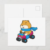 Hamster Auto Postkarte (Vorne/Hinten)