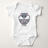 Hamster baby outfit "I'm Little" Baby Bodysuit Baby Strampler (Vorderseite)