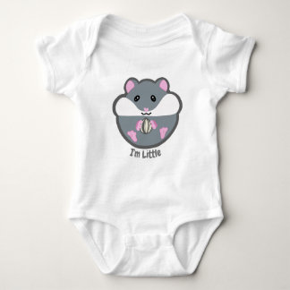 Hamster baby outfit "I'm Little" Baby Bodysuit Baby Strampler