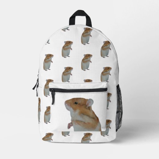 Hamster-Backpacker Bedruckter Rucksack (Vorderseite)
